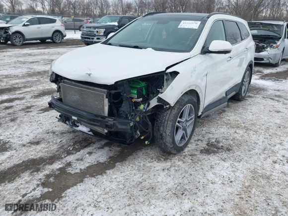 2017 Hyundai Santa Fe Limited Ultimate with VIN KM8SRDHF8HU207282, listed as a IAAI auction lot 41555970 with 120,456 mi miles. Bid and sale history available at carsss.com. Image 2.