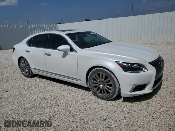 2015 Lexus LS 460 with VIN JTHBL5EF0F5135855, listed as a Copart auction lot 52209464 with 95,862 mi miles and Salvage title. Bid and sale history available at DreamBid. Image 4.