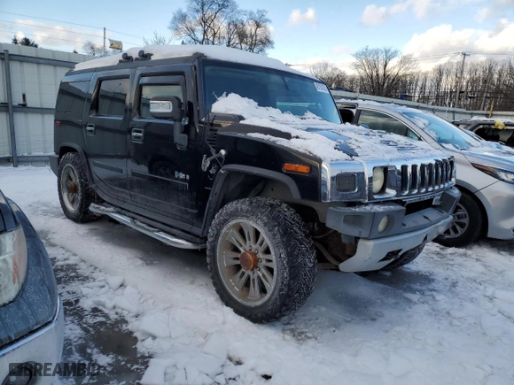 2008 Hummer H2 SUV with VIN 5GRGN23898H105094, listed as a Copart auction lot 45150195 with 146,159 mi miles and Salvage Title. Bid and sale history available at carsss.com. Image 4.