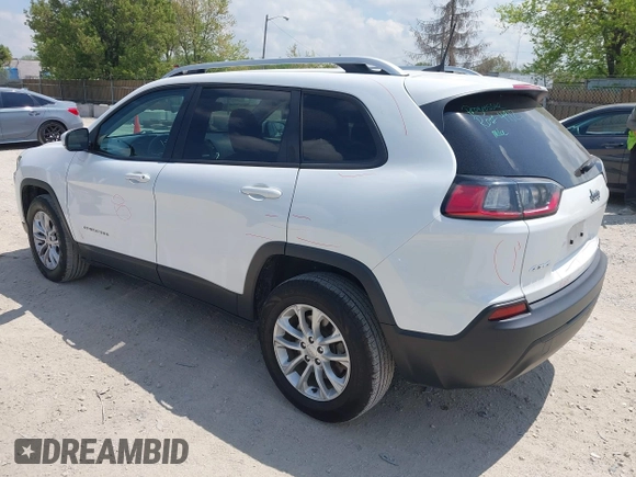 2021 Jeep Cherokee Latitude with VIN 1C4PJMCB1MD171158, listed as a IAAI auction lot 42259802 with 136,987 mi miles and . Bid and sale history available at DreamBid. Image 3.