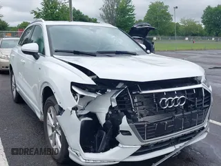 2024 Audi Q3 S line Premium Plus with VIN WA1EECF34R1033594, listed as a IAAI auction lot 42471173 with 13,567 mi miles and . Bid and sale history available at DreamBid. Image 1.