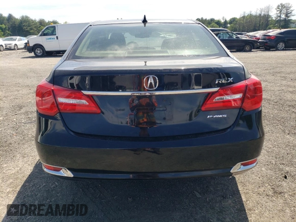 2017 Acura RLX Technology with VIN JH4KC1F5XHC000539, listed as a Copart auction lot 57857175 with 74,699 mi miles and Salvage title. Bid and sale history available at DreamBid. Image 6.