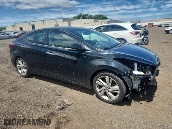 2015 Hyundai Elantra SE with VIN 5NPDH4AE2FH642419, listed as a Copart auction lot 64418735 with 109,503 mi miles and Salvage title. Bid and sale history available at DreamBid. Image 4.