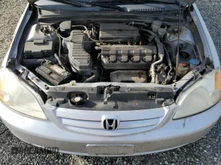 2001 Honda Civic LX with VIN JHMES15501S001759, listed as a Copart auction lot 51538465 with 312,818 mi miles and Salvage Title. Bid and sale history available at carsss.com. Image 13.
