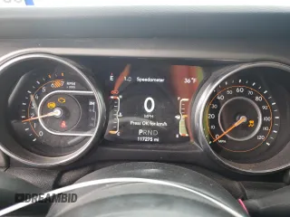 2021 Jeep Wrangler Unlimited 80th Anniversary with VIN 1C4HJXDN7MW680450, listed as a Copart auction lot 87807545 with 117,275 mi miles and Salvage title. Bid and sale history available at DreamBid. Image 9.
