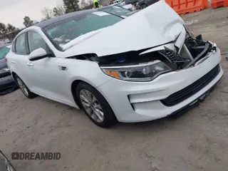 2016 Kia Optima EX with VIN 5XXGU4L30GG086743, listed as a IAAI auction lot 41275516 with 118,699 mi miles. Bid and sale history available at carsss.com. Image 1.