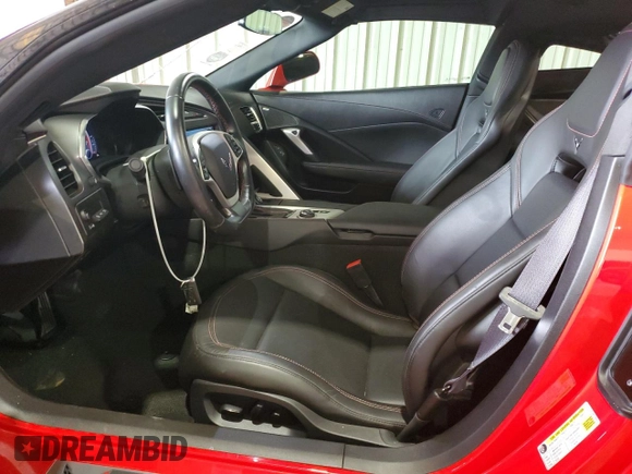 2017 Chevrolet Corvette Grand Sport 2LT with VIN 1G1YY2D73H5120445, listed as a Copart auction lot 83466354 with 24,251 mi miles and Salvage Title. Bid and sale history available at carsss.com. Image 7.