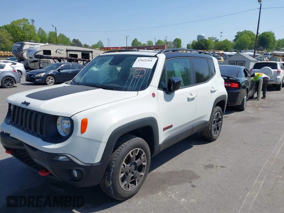 2023 Jeep Renegade Trailhawk with VIN ZACNJDC18PPP12658, listed as a IAAI auction lot 42021264 with 16,187 mi miles and . Bid and sale history available at DreamBid. Image 20.