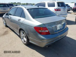 2012 Mercedes-Benz C-Class C 250 Sport with VIN WDDGF4HB7CR198558, listed as a IAAI auction lot 42022223 with 165,758 mi miles. Bid and sale history available at carsss.com. Image 3.