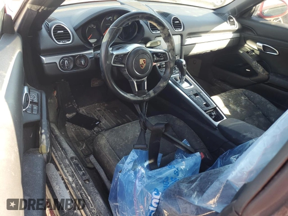2017 Porsche 718 Boxster z VIN WP0CA2A86HS221306, wystawiony jako Copart lot #76144334 z przebiegiem Nie podano mil oraz Nie do naprawy. Historia ofert i sprzedaży dostępna na DreamBid. Obrazek 8.