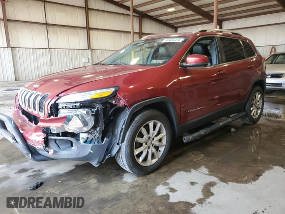 2016 Jeep Cherokee Limited with VIN 1C4PJMDS8GW310306, listed as a Copart auction lot 60464415 with 152,826 mi miles and Salvage title. Bid and sale history available at DreamBid. Image 1.