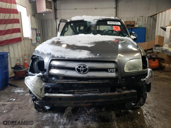 2005 Toyota Tundra SR5 with VIN 5TBBT44165S468421, listed as a Copart auction lot 44428845 with 0 mi miles and Salvage Title. Bid and sale history available at carsss.com. Image 5.