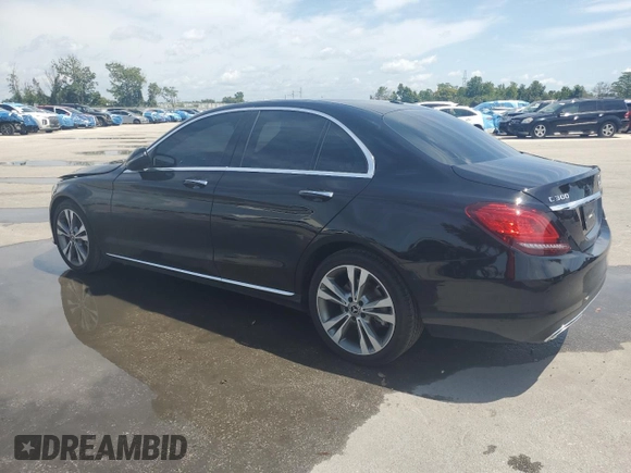 2019 Mercedes-Benz C 300 with VIN 55SWF8DBXKU296537, listed as a Copart auction lot 58489665 with 51,341 mi miles and Salvage title. Bid and sale history available at DreamBid. Image 2.