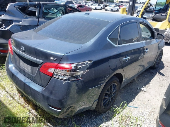 2015 Nissan Sentra S with VIN 3N1AB7AP4FY363387, listed as a IAAI auction lot 41862097 with 132,970 mi miles. Bid and sale history available at carsss.com. Image 4.