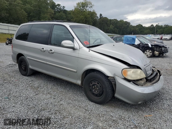 2005 Kia Sedona LX with VIN KNDUP132856712907, listed as a Copart auction lot 75751424 with 177,893 mi miles and Salvage Title. Bid and sale history available at carsss.com. Image 4.