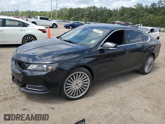 2017 Chevrolet Impala LT with VIN 2G1105S37H9154871, listed as a Copart auction lot 51824015 with 186,105 mi miles and Salvage Title. Bid and sale history available at DreamBid. Image 1.