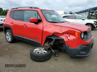 2017 Jeep Renegade Altitude with VIN ZACCJABB4HPE44986, listed as a Copart auction lot 62130735 with 86,632 mi miles and Salvage title. Bid and sale history available at DreamBid. Image 4.
