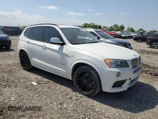 2014 BMW X3 xDrive35i with VIN 5UXWX7C51E0E76059, listed as a Copart auction lot 53541045 with 120,915 mi miles and Clean Title. Bid and sale history available at DreamBid. Image 4.