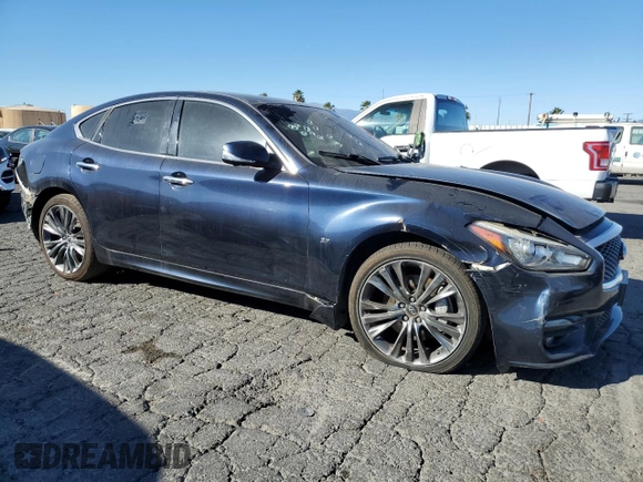 2017 Infiniti Q70 3.7 with VIN JN1BY1AP3HM740684, listed as a Copart auction lot 87654345 with 95,830 mi miles and Salvage Title. Bid and sale history available at DreamBid. Image 4.