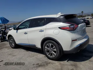2018 Nissan Murano SV z VIN 5N1AZ2MG8JN194435, wystawiony jako Copart lot #56951315 z przebiegiem 21 944 mil mil oraz Szkoda całkowita • Salvage title. Historia ofert i sprzedaży dostępna na DreamBid. Obrazek 2.