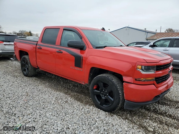 2018 Chevrolet Silverado 1500 Custom with VIN 3GCUKPEC7JG208655, listed as a Copart auction lot 80136394 with 119,941 mi miles and Salvage Title. Bid and sale history available at carsss.com. Image 4.