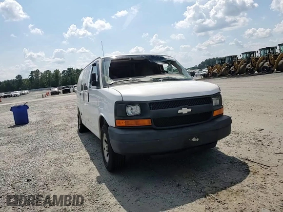 2013 Chevrolet Express Cargo Van with VIN 1GCSGAFX0D1119889, listed as a Copart auction lot 68985114 with 341,315 mi miles and Salvage Title. Bid and sale history available at carsss.com. Image 11.