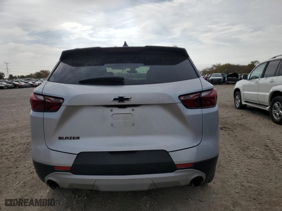 2022 Chevrolet Blazer LT with VIN 3GNKBDRSXNS168587, listed as a Copart auction lot 78037614 with 44,075 mi miles and Salvage Title. Bid and sale history available at carsss.com. Image 6.