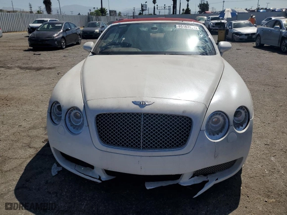 2008 Bentley Continental GT with VIN SCBDR33W98C052331, listed as a Copart auction lot 65183924 with 20,629 mi miles and Salvage Title. Bid and sale history available at carsss.com. Image 5.