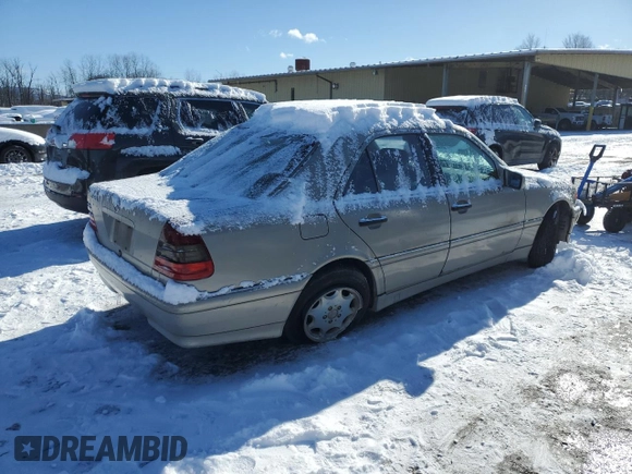 1998 Mercedes-Benz C 230/260/280/320 with VIN WDBHA23G7WA615277, listed as a Copart auction lot 89333605 with 244,975 mi miles and Salvage Title. Bid and sale history available at carsss.com. Image 3.