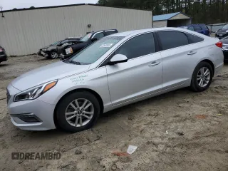 2015 Hyundai Sonata SE with VIN 5NPE24AF8FH154719, listed as a Copart auction lot 52802045 with 106,257 mi miles and Salvage Title. Bid and sale history available at DreamBid. Image 1.