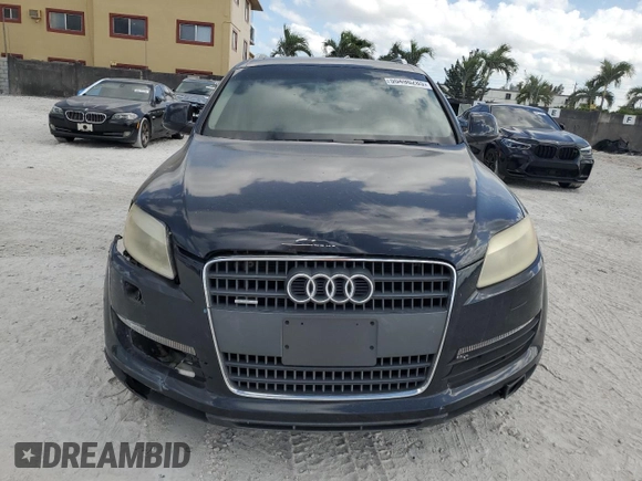 2007 Audi Q7 Premium with VIN WA1BY74L97D087375, listed as a Copart auction lot 55496285 with 163,850 mi miles and Clean title. Bid and sale history available at DreamBid. Image 5.
