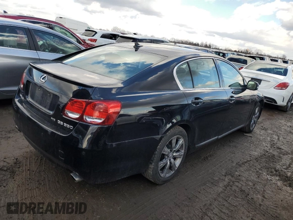 2009 Lexus GS 350 with VIN JTHCE96S490022753, listed as a Copart auction lot 44625155 with 161,718 mi miles and Salvage Title. Bid and sale history available at carsss.com. Image 3.