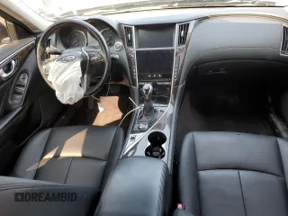 2019 Infiniti Q50 Luxe with VIN JN1EV7AR7KM557600, listed as a Copart auction lot 65713405 with 48,542 mi miles and Salvage title. Bid and sale history available at DreamBid. Image 8.