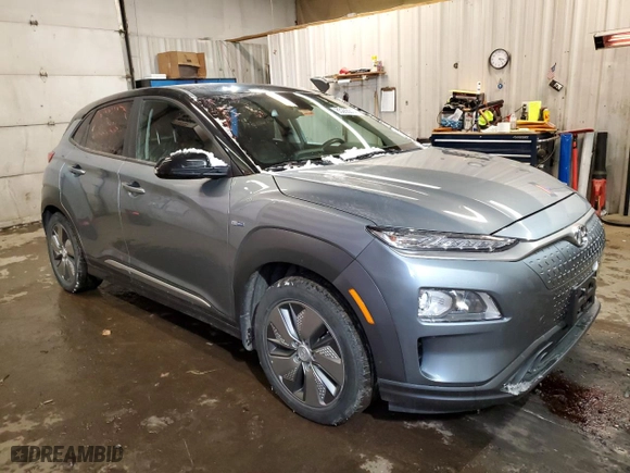 2019 Hyundai Kona Electric SEL with VIN KM8K23AG1KU031264, listed as a Copart auction lot 85265014 with 41,321 mi miles and Salvage Title. Bid and sale history available at carsss.com. Image 4.