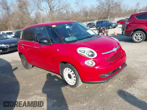 2015 FIAT 500L Pop with VIN ZFBCFAAH3FZ031045, listed as a IAAI auction lot 41727244 with 143,488 mi miles. Bid and sale history available at carsss.com. Image 1.