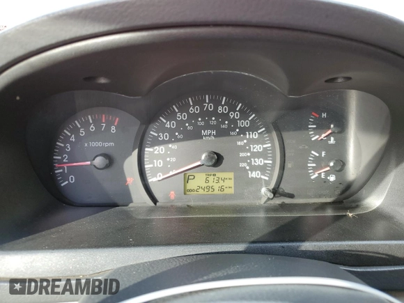 2005 Kia Spectra with VIN KNAFE162255129620, listed as a Copart auction lot 86822464 with 249,516 mi miles and Salvage Title. Bid and sale history available at carsss.com. Image 9.