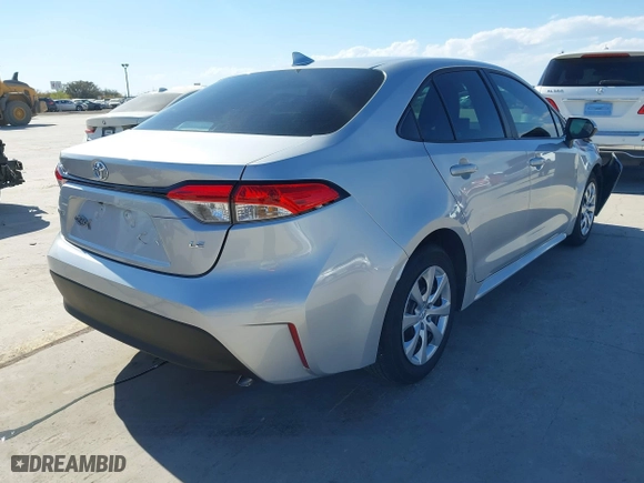 2023 Toyota Corolla LE with VIN 5YFB4MDE5PP077487, listed as a IAAI auction lot 41787681 with 19,831 mi miles. Bid and sale history available at carsss.com. Image 4.