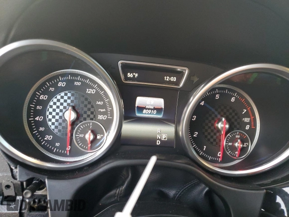 2016 Mercedes-Benz GLE 450 AMG with VIN 4JGED6EB3GA021464, listed as a Copart auction lot 86598694 with 80,910 mi miles and Salvage title. Bid and sale history available at DreamBid. Image 9.