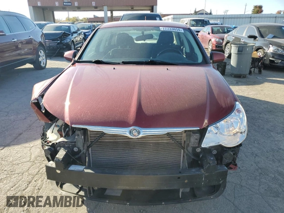 2010 Chrysler Sebring Limited with VIN 1C3CC5FB9AN111844, listed as a Copart auction lot 77733654 with 81,265 mi miles and Salvage Title. Bid and sale history available at carsss.com. Image 5.