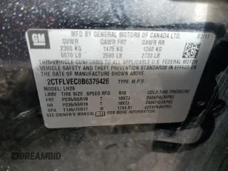 2011 GMC Terrain SLT-1 with VIN 2CTFLVEC8B6379426, listed as a Copart auction lot 79198544 with 184,193 mi miles and Salvage Title. Bid and sale history available at carsss.com. Image 15.