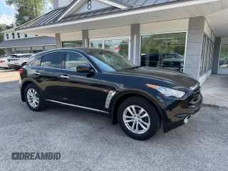 2014 Infiniti QX70 with VIN JN8CS1MW1EM411715, listed as a Copart auction lot 65465775 with 180,472 mi miles and Clean title. Bid and sale history available at DreamBid. Image 1.