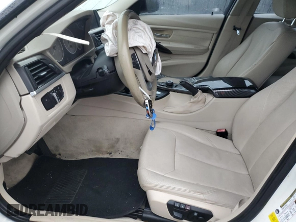 2013 BMW 3 Series 328i with VIN WBA3A5C58DF355349, listed as a Copart auction lot 83649464 with 0 mi miles and Non Repairable. Bid and sale history available at carsss.com. Image 7.
