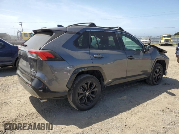 2022 Toyota RAV4 Hybrid SE with VIN 4T3T6RFV1NU068605, listed as a Copart auction lot 53846785 with 51,627 mi miles and Salvage title. Bid and sale history available at DreamBid. Image 3.
