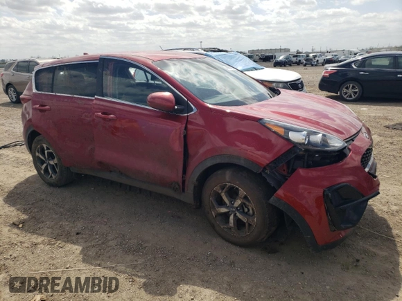 2020 Kia Sportage LX with VIN KNDPM3AC5L7829395, listed as a Copart auction lot 48951455 with 58,089 mi miles and Salvage Title. Bid and sale history available at DreamBid. Image 4.