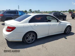 2012 Mercedes-Benz C 300 Sport with VIN WDDGF8BBXCA711039, listed as a Copart auction lot 61417975 with 131,692 mi miles and Salvage title. Bid and sale history available at DreamBid. Image 3.