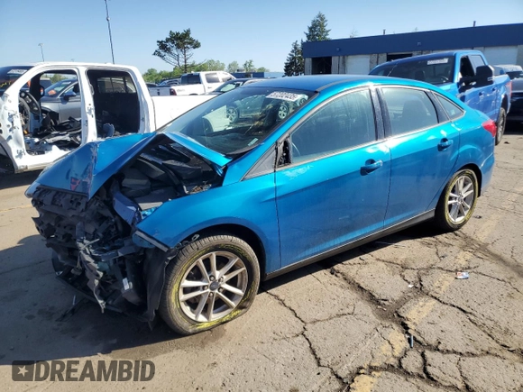 2017 Ford Focus SE with VIN 1FADP3F23HL203794, listed as a Copart auction lot 57202435 with 116,824 mi miles and Salvage title. Bid and sale history available at DreamBid. Image 1.