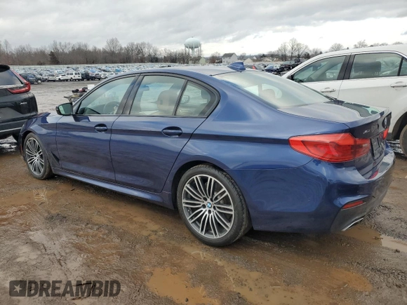 2019 BMW 5 Series 540i xDrive with VIN WBAJE7C57KWW14577, listed as a Copart auction lot 45013375 with 61,383 mi miles and Salvage Title. Bid and sale history available at carsss.com. Image 2.