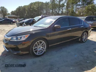 2016 Honda Accord Sport with VIN 1HGCR2F59GA108480, listed as a Copart auction lot 49613955 with 131,612 mi miles and Salvage Title. Bid and sale history available at DreamBid. Image 1.