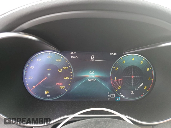 2022 Mercedes-Benz C 300 with VIN W1KWJ8DB6NG112064, listed as a Copart auction lot 46046914 with 16,072 mi miles and . Bid and sale history available at DreamBid. Image 9.