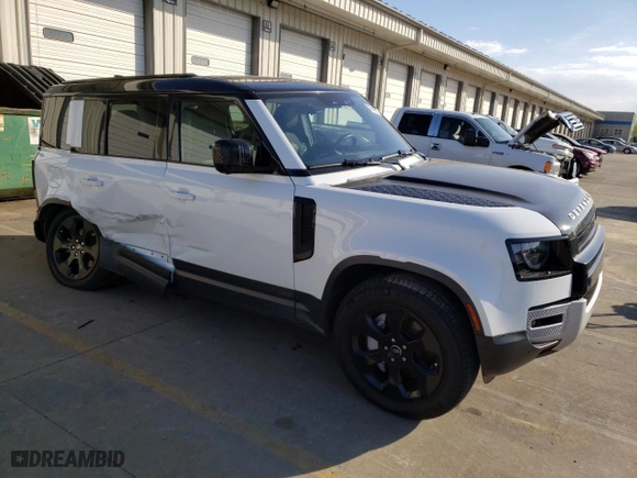 2020 Land Rover Defender SE with VIN SALEP7EU2L2016546, listed as a Copart auction lot 50998654 with 45,672 mi miles and Salvage Title. Bid and sale history available at carsss.com. Image 4.